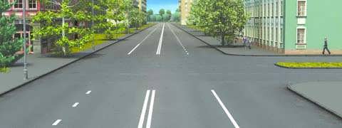 Сколько проезжих частей пересекается в данном рисунке?