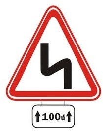 What does the sign placed under the main sign mean?