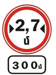What does the sign placed below this road sign indicate?
