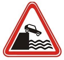This road sign warns that ahead: