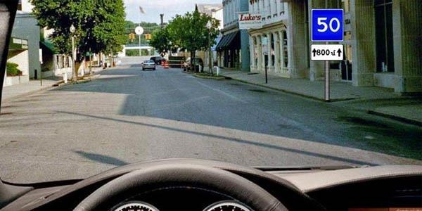 Which of these signs is considered a vehicle identification sign?