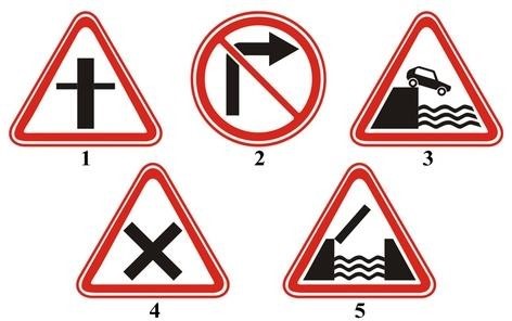 Which sign is placed directly before the intersection of carriageways?