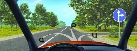 Is making a U-turn allowed from the indicated lane?