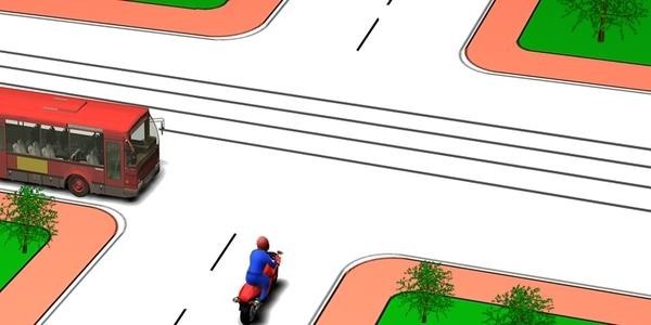 Водитель какого транспортного средства должен уступить дорогу: