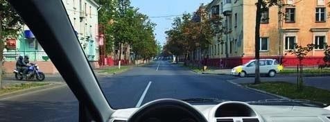 При продолжении движения прямо: