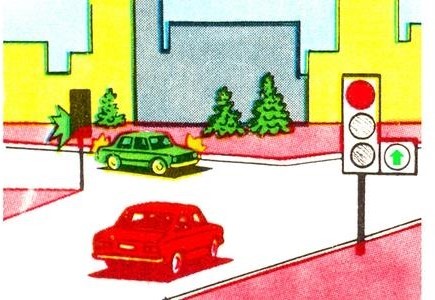 Водитель красного автомобиля: