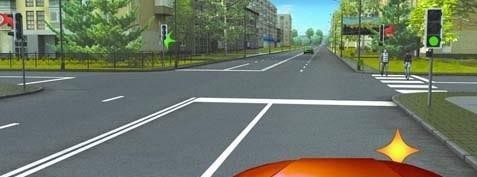 При выполнении поворота направо следует: