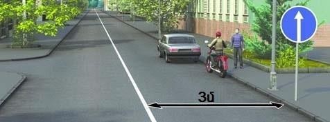 Are drivers allowed to stop in the indicated place?