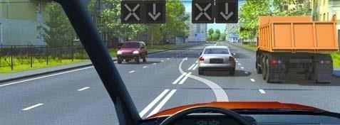 Driving along this line in such a situation