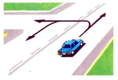 In which directions indicated by the arrows is traffic allowed?