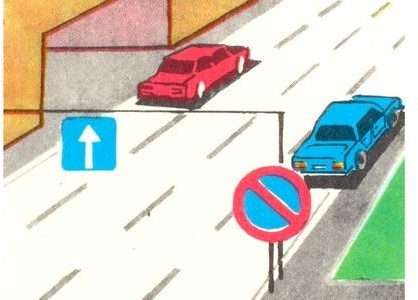 Which vehicle driver violated the parking rules?