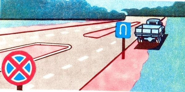 Does a prohibitory sign affect the part of the road where the driver has stopped?