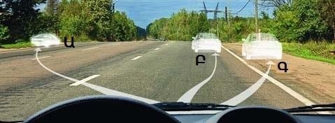 In which option is the correctly stopped vehicle indicated?