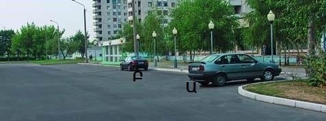 In which option is the driver who parked in a prohibited position indicated?